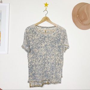 Free People Super Soft Leopard Clara Tee